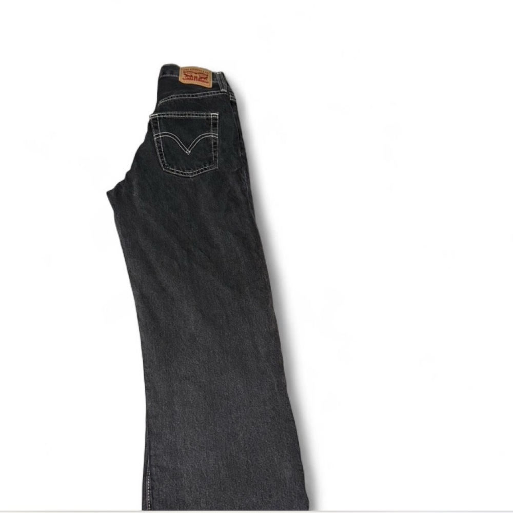 Levi's Black gray ribcage ankle Straight Leg Jeans